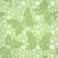 Green gentle floral pattern