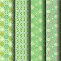Green geometric patterns