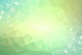 Green Geometric Polygonal background molecule and communication. Connected lines with dots. Minimalism background. Concept of the Royalty Free Stock Photo