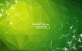 Green Geometric Polygonal background molecule and communication. Connected lines with dots. Minimalism background. Concept of the Royalty Free Stock Photo