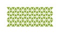 Green Geometric Triangle Pattern, Modern Dynamic Background, vector design Generative AI Royalty Free Stock Photo