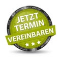Green German Glossy Button - Dont Forget - Make An Appointment Now