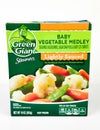 Green Giant Steamers Baby Vegetable Frozen Vegetables on a White Backdrop Royalty Free Stock Photo