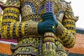 Green Giant in Wat Phra Kaew or name officially as Wat Phra Si Rattana Satsadaram Royalty Free Stock Photo