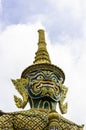 Green Giant in Wat Phra Kaew or name officially as Wat Phra Si Rattana Satsadaram Royalty Free Stock Photo