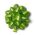 Green Gift Bow Royalty Free Stock Photo