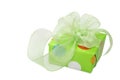 Green gift box Royalty Free Stock Photo