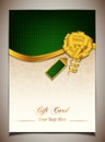 Green gift card Royalty Free Stock Photo