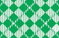 Green Gingham pattern. Texture from rhombus for - plaid, tablecloths,shirts,dresses,paper,bedding,blankets,quilts and other Royalty Free Stock Photo