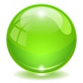 Green glass vector ball Royalty Free Stock Photo