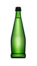 Green glass bottle with water Royalty Free Stock Photo