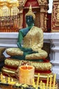 Green glass Buddha statue in Doi Suthep, Chiang Mai