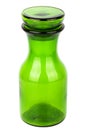 Green glass chemical bottle