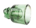 Green glass insulator Royalty Free Stock Photo