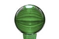 Green glass sphere isolated on white background Royalty Free Stock Photo