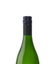 Green glass wine bottle Royalty Free Stock Photo