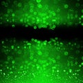 Green glitter birthday, wedding, Christmas or St Patrick&#s Day background