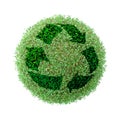 Green globe recycling Royalty Free Stock Photo