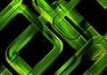 Green glossy squares abstract hi-tech background Royalty Free Stock Photo