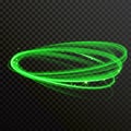 Green glow light vector sparkling circles