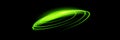 Green glowing shiny lines effect vector background. Luminous white lines of speed. Light glowing effect