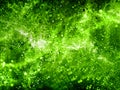 Green glowing vibrant bubbles big data Royalty Free Stock Photo