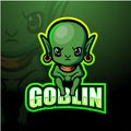Green goblin mascot esport logo design