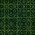 Green Gold Artdeco Seamless Pattern