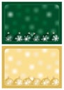 Green and gold christmas greetings Royalty Free Stock Photo