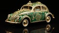 Elaborate Vw Beetle Car: A Timeless Artistry In Cloisonnism Style