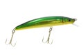 Green and Gold Fishing Lure Royalty Free Stock Photo
