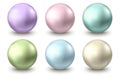 Green, golden, blue, pink, purple glossy sphere Royalty Free Stock Photo