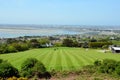 Green golf grass field on Howth peninsula near Dublin Royalty Free Stock Photo