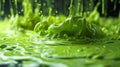 green goo glowing slime fluid Royalty Free Stock Photo