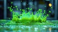 green goo glowing slime fluid Royalty Free Stock Photo