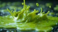 green goo glowing slime fluid Royalty Free Stock Photo