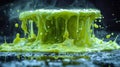 green goo glowing slime fluid Royalty Free Stock Photo