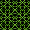 Goth Hearts Wallpaper Seamless Pattern