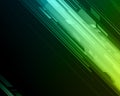Green gradient technology geometric stripes cyberspace transition poster background template vector