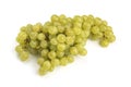 Green grape bunch isolated on white background Royalty Free Stock Photo