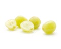 Green grape isolated on white