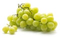 Green grape on white Royalty Free Stock Photo