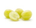 Green grape isolated on white Royalty Free Stock Photo