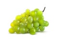 Green grapes horizontal no leaf isolated on white background Royalty Free Stock Photo