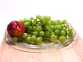 Green Grapes and Nectarine or Peach