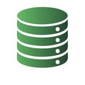 Green Graphic Depicting Server Stack or Data Storage IT Conceptualization Digital Solutions Business Royalty Free Stock Photo