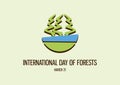 International Day of Forests vector