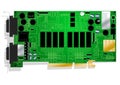 Green graphics card circuit board illustration