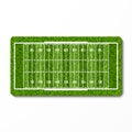 Green grass american football field Royalty Free Stock Photo