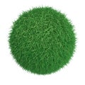 Green grass ball